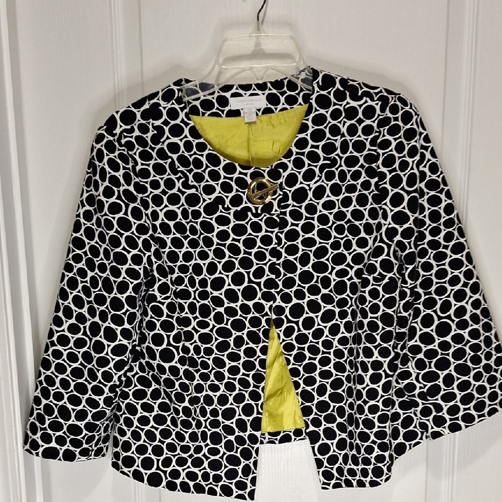 Charter Club / PETITE Stylish Black and White Women's Jacket ( Blazer ) …